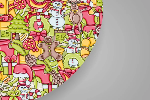 Fundo de Natal com espaço para texto. Para um cartão de felicitações, f —  Vetores de Stock