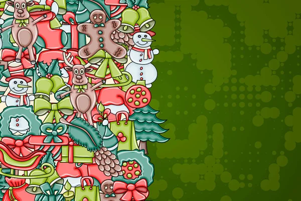 Fundo de Natal com espaço para texto. Para um cartão de felicitações, f —  Vetores de Stock