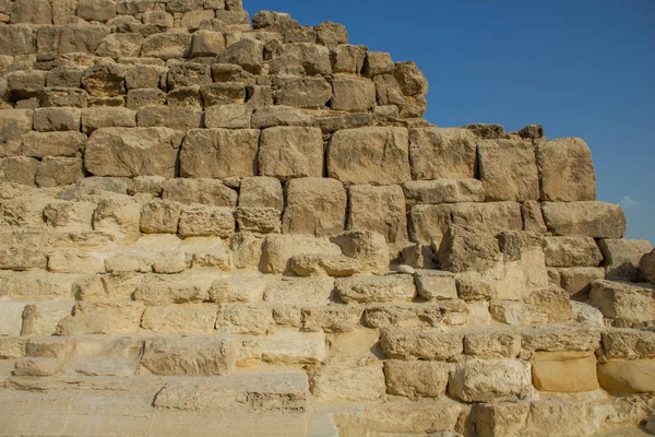 Ägyptische Pyramide Ruiniert Steine Des Geheimnisses — Stockfoto