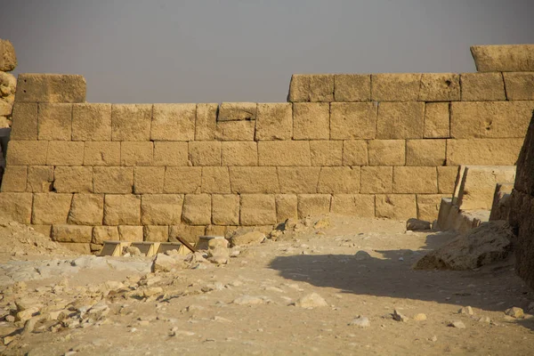 Pirámide Egipcia Ruinas Piedras Misterio Construido —  Fotos de Stock