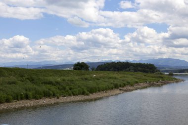 Oravas Barajı arasında dağlar, Slovakya