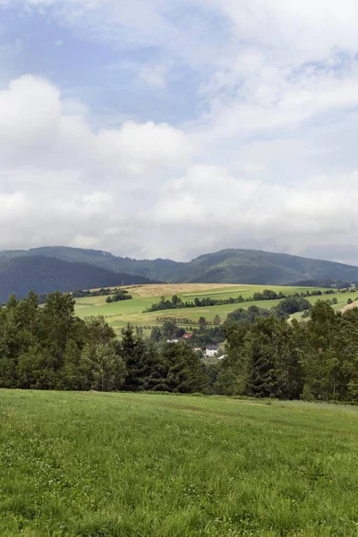 Beskydy countryside, the beautiful Mountains  in north Bohemia, Czech Republic — Stock Photo, Image