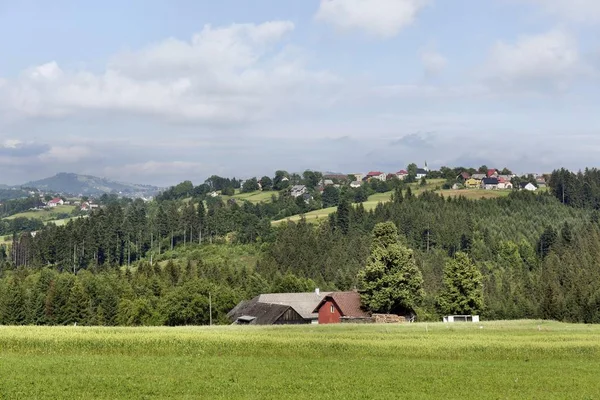 Beskydy の田園地帯、北ボヘミア、チェコ共和国で美しい山々 — ストック写真