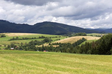 Beskydy, Kuzey Doğu Bohemia, Çek Cumhuriyeti güzel dağlarda kırsal temizleyin