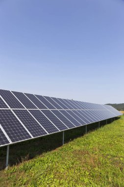 Çayır çiçekli yaz Solar Power Station 