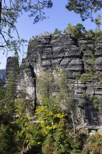 Hösten landskap i den tjeckiska Schweitz, Tjeckien — Stockfoto