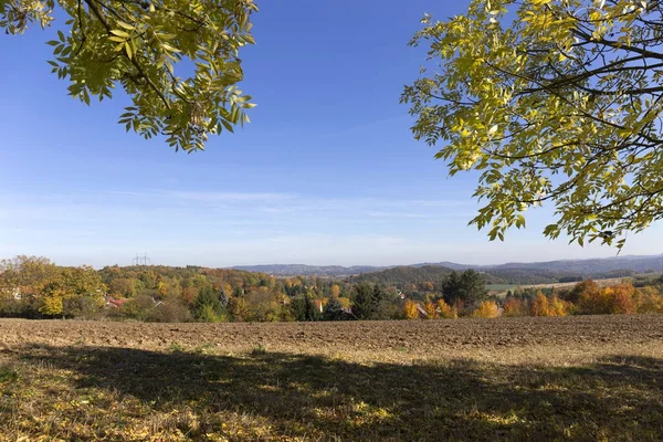 Paysage d'automne coloré de la Bohême centrale, République tchèque — Photo