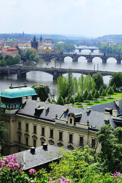 Zobacz na miasto Praga z budynkami signifiant, Republika Czeska — Zdjęcie stockowe