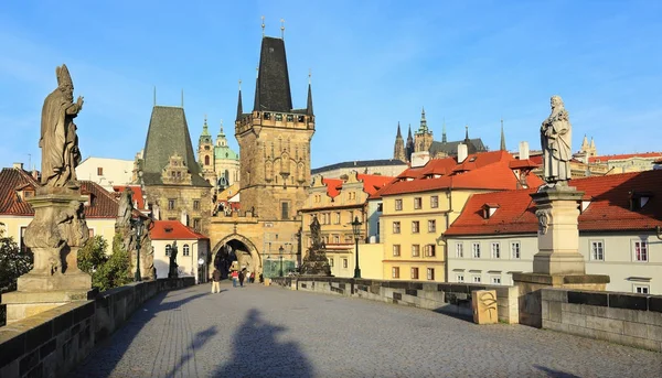 Blick auf die Prager Stadt mit ihren bedeutenden Gebäuden, Tschechische Republik — Stockfoto