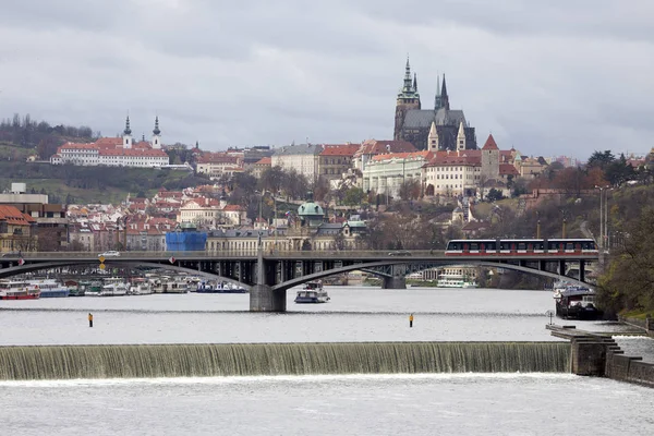 Zobacz Pradze Gotycki Zamek Republika Czeska — Zdjęcie stockowe