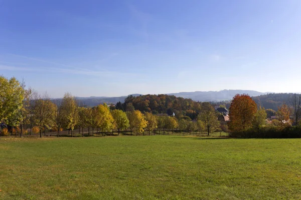 Bunte Herbstliche Landschaft Mittelböhmen Tschechische Republik — Stockfoto