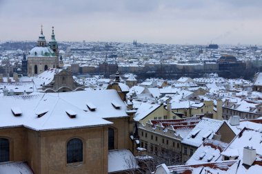 Noel karlı Prague City, Çek Cumhuriyeti