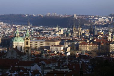 Kış Prague City, Kuleli, Çek Cumhuriyeti görüntüleyin