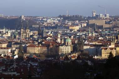 Kış Prague City, Kuleli, Çek Cumhuriyeti görüntüleyin