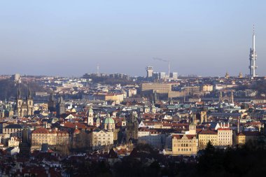 Kış Prague City, Kuleli, Çek Cumhuriyeti görüntüleyin