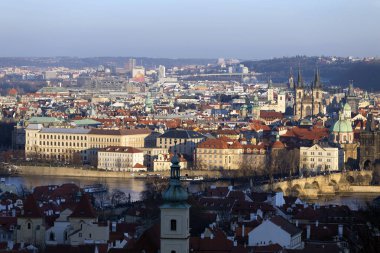 Kış Prague City, Kuleli, Çek Cumhuriyeti görüntüleyin