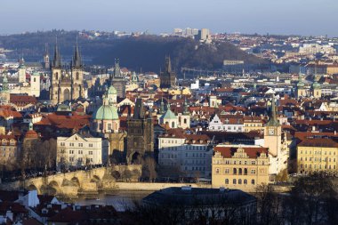 Kış Prague City, Kuleli, Çek Cumhuriyeti görüntüleyin