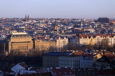 Kış Prague City, Kuleli, Çek Cumhuriyeti görüntüleyin