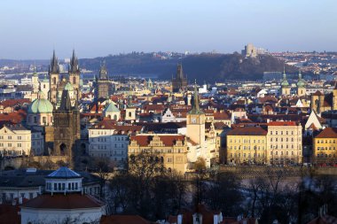 Kış Prague City, Kuleli, Çek Cumhuriyeti görüntüleyin