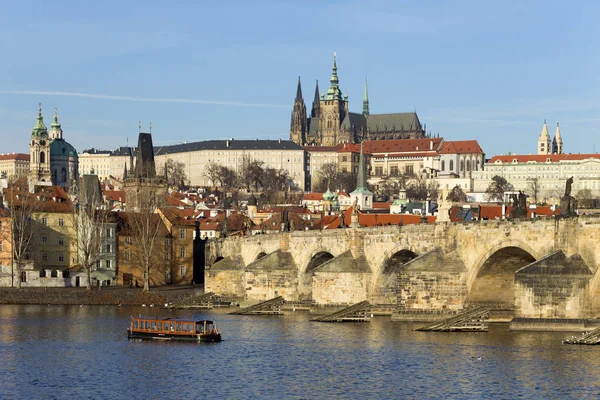 Vue Sur Ville Prague Avec Château Gothique République Tchèque — Photo