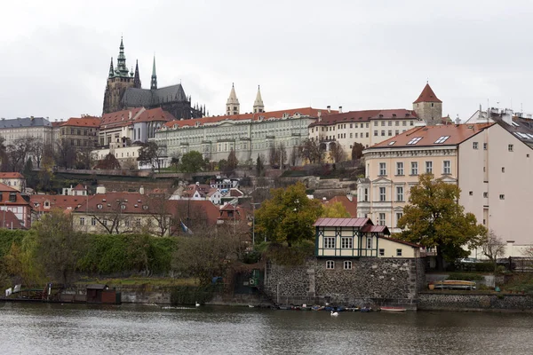 Zobrazit Prague City Gotického Hradu Česká Republika — Stock fotografie