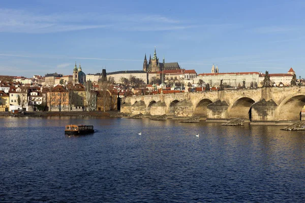 Vue Sur Ville Prague Avec Château Gothique République Tchèque — Photo