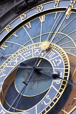 Prag eski şehir Meydanı eski astronomik saati detay