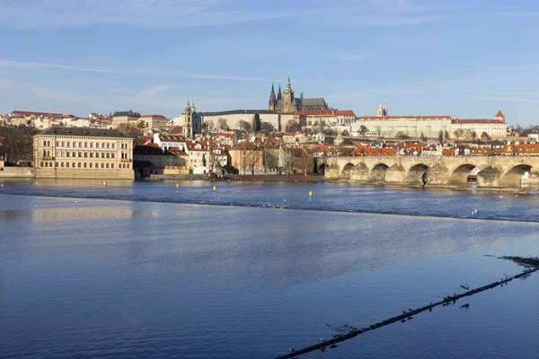 Zobacz Miasto Praga Gotyckiego Zamku Republika Czeska — Zdjęcie stockowe