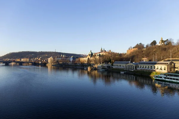 Vue Sur Ville Prague Avec Château Gothique République Tchèque — Photo