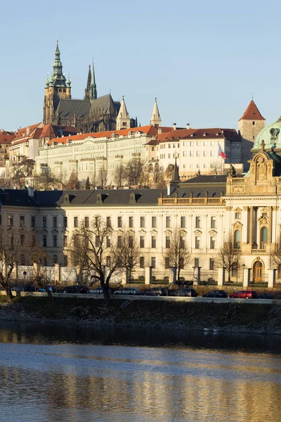Kijk Stad Praag Met Gotische Castle Tsjechië — Stockfoto