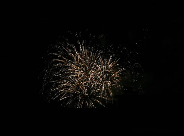 Firework Black Sky Detail — Stock Photo, Image