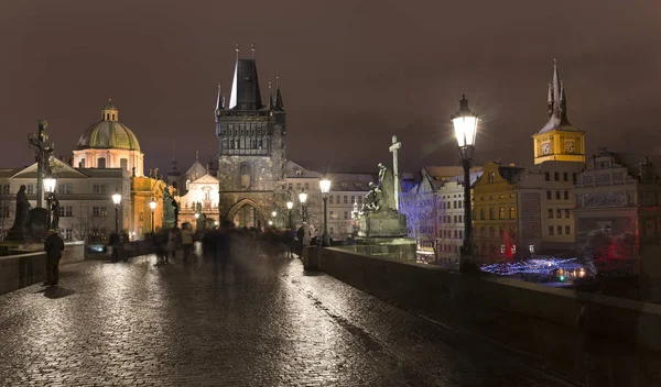 Noche Praga Centro Histórico República Checa — Foto de Stock