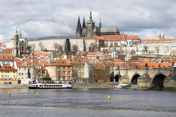 Vista Ciudad Praga Sobre Río Moldava República Checa —  Fotos de Stock