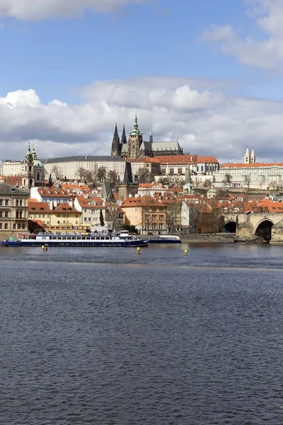 View Spring Prague City River Vltava Czech Republic — Stock Photo, Image