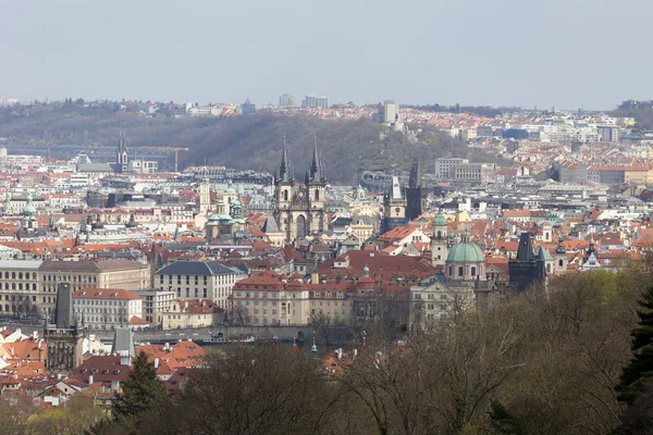 Vista Ciudad Praga Sobre Río Moldava República Checa — Foto de Stock