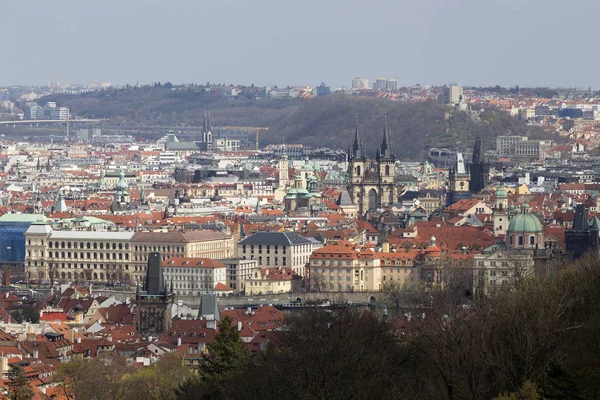 Vista Ciudad Praga Sobre Río Moldava República Checa —  Fotos de Stock
