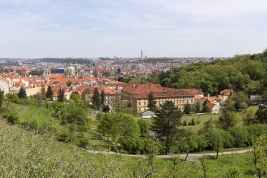 Bahar üzerinde görünümü üzerinde Nehri vltava, Çek Cumhuriyeti Prag şehir