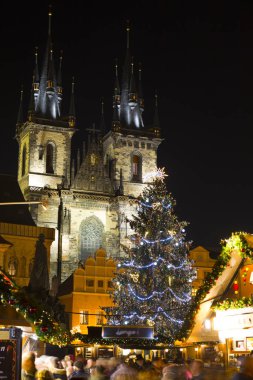 Eski Şehir Meydanı, Prag, Çek Cumhuriyeti 'nde Noel Günü