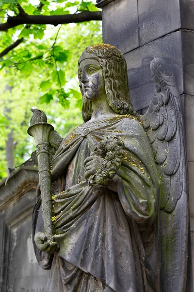 Historiska Staty Mysterium Gamla Prague Kyrkogård Tjeckien — Stockfoto