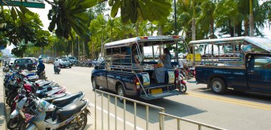 Public transport in Thailand clipart