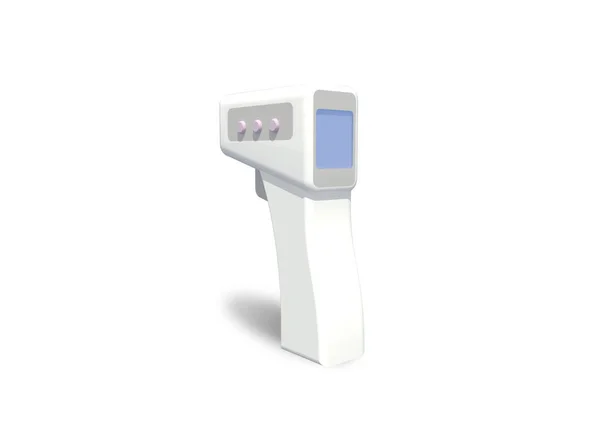 렌더링 디지털 Infrared Thermometer 배경에 경로와 — 스톡 사진