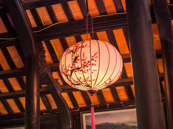 Rosa Lanterna Asiatica Capodanno Cinese — Foto Stock