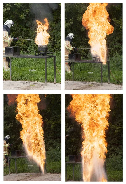 Feuer und Wasser — Stockfoto