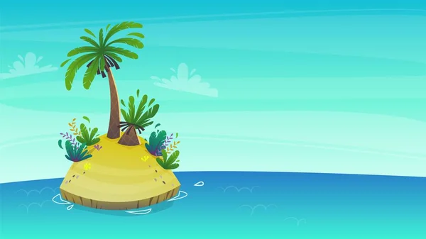 Літні Канікули Райському Острові Екскурсії Відпочинок Туристичні Пляжні Квитки Пісок — стоковий вектор