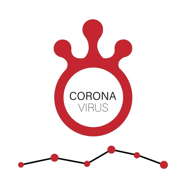 Epidemia Por Coronavírus 2019 Ncov Doença Vírus Wuhan Infecções Casos — Vetor de Stock