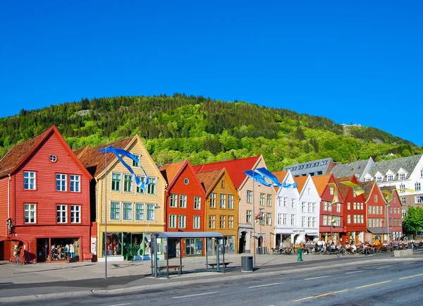 Blick auf Bergen, Norwegen — Stockfoto