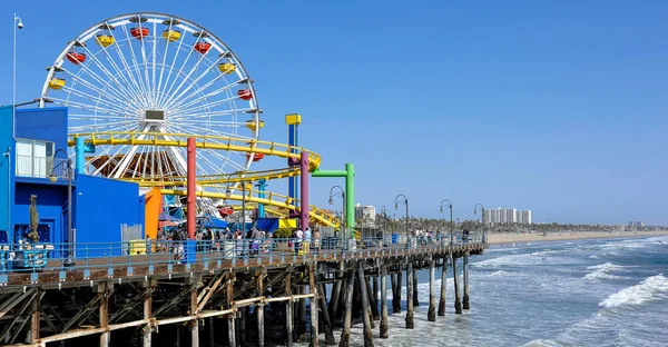 Santa monica pier, Kalifornie Royalty Free Stock Fotografie