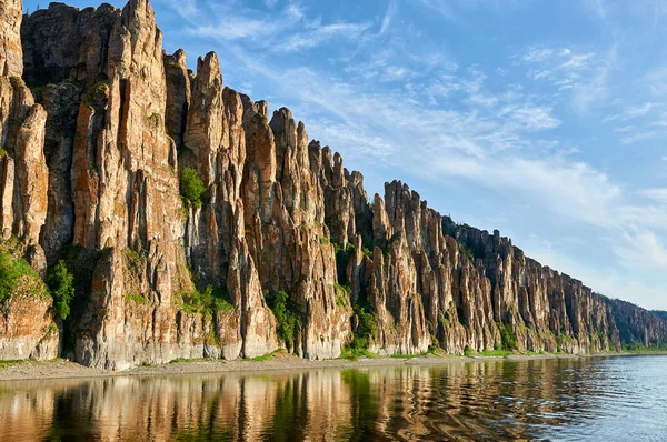 Lena Pillars, national park in Yakutia — Stock Photo, Image