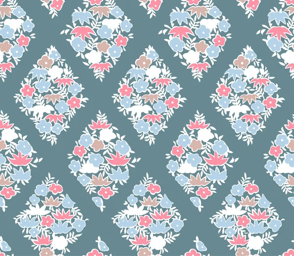 Японський Діамант Oriental Floral Seamless Pattern — стоковий вектор