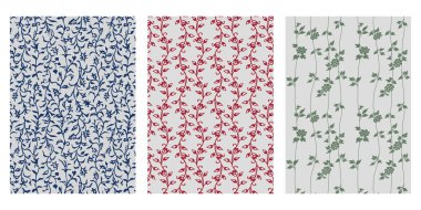 Japon Arabesk Çiçeği Flow Sarmaşık Soyut Vektör Arkaplan Koleksiyonu